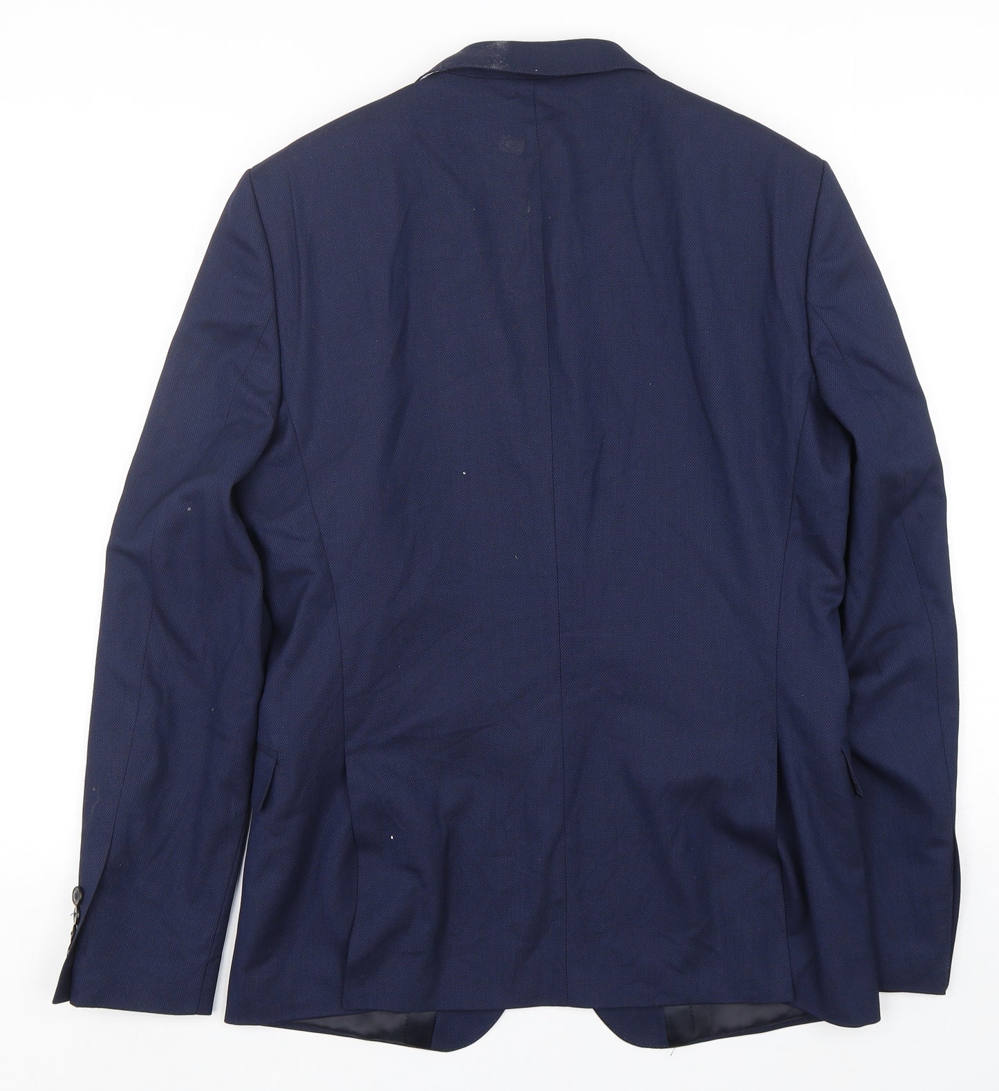 Zara Mens Blue  Polyester Jacket Suit Jacket