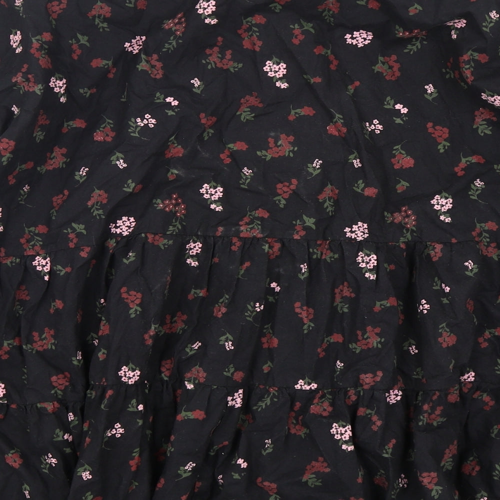 PEP&CO Womens Multicoloured Floral Cotton Basic Button-Up Size 18 Collared