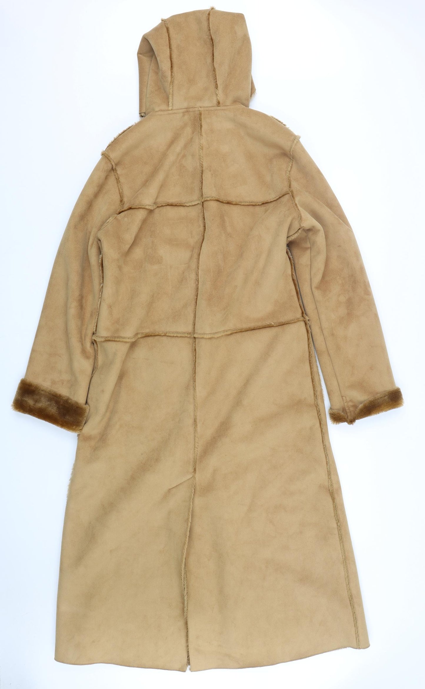 Preworn Womens Beige   Overcoat Coat Size 12