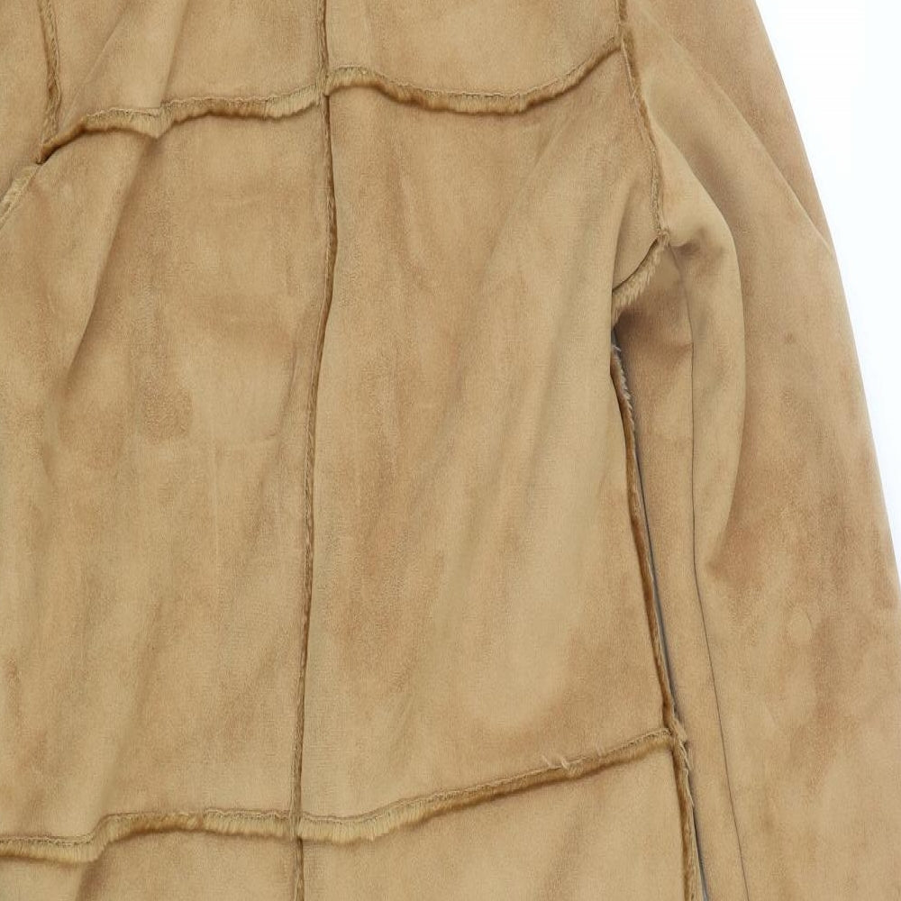 Preworn Womens Beige   Overcoat Coat Size 12