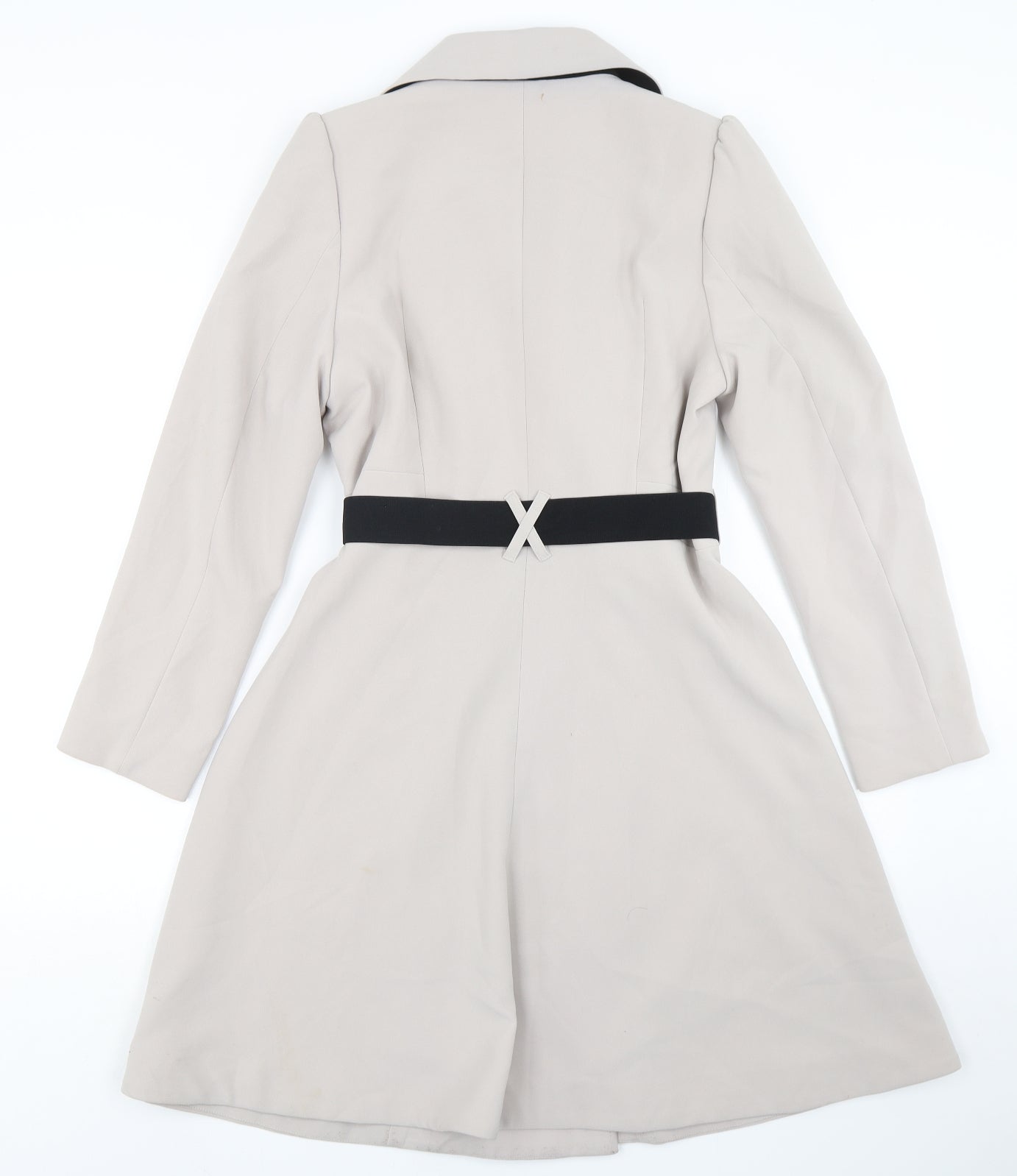 H&M Womens Beige   Overcoat Coat Size 10