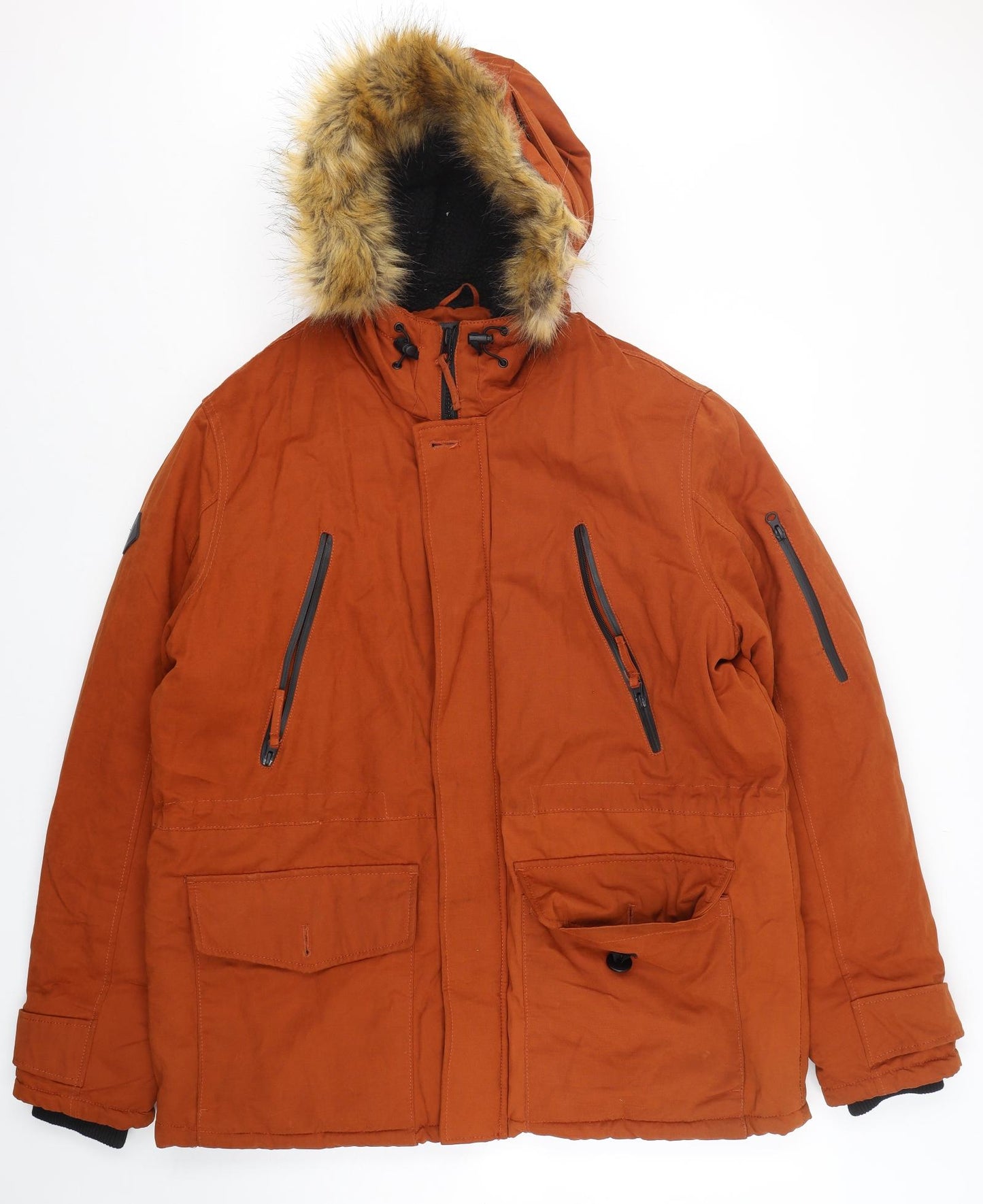 NEXT Mens Brown   Parka Coat Size XL