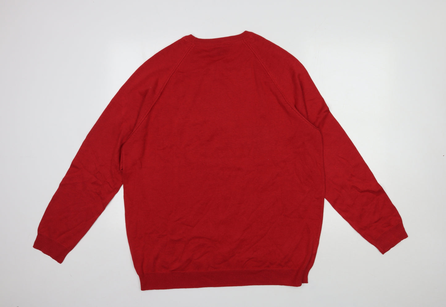 Cotton Traders Mens Purple  Cotton Pullover Sweatshirt Size 2XL