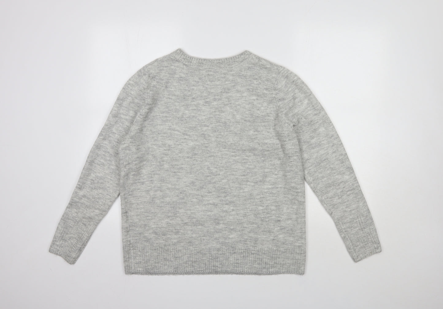 Wallis Womens Grey  Acrylic Pullover Sweatshirt Size M  Pullover