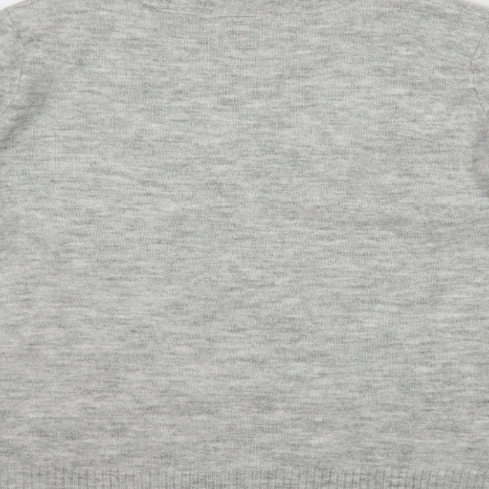 Wallis Womens Grey  Acrylic Pullover Sweatshirt Size M  Pullover