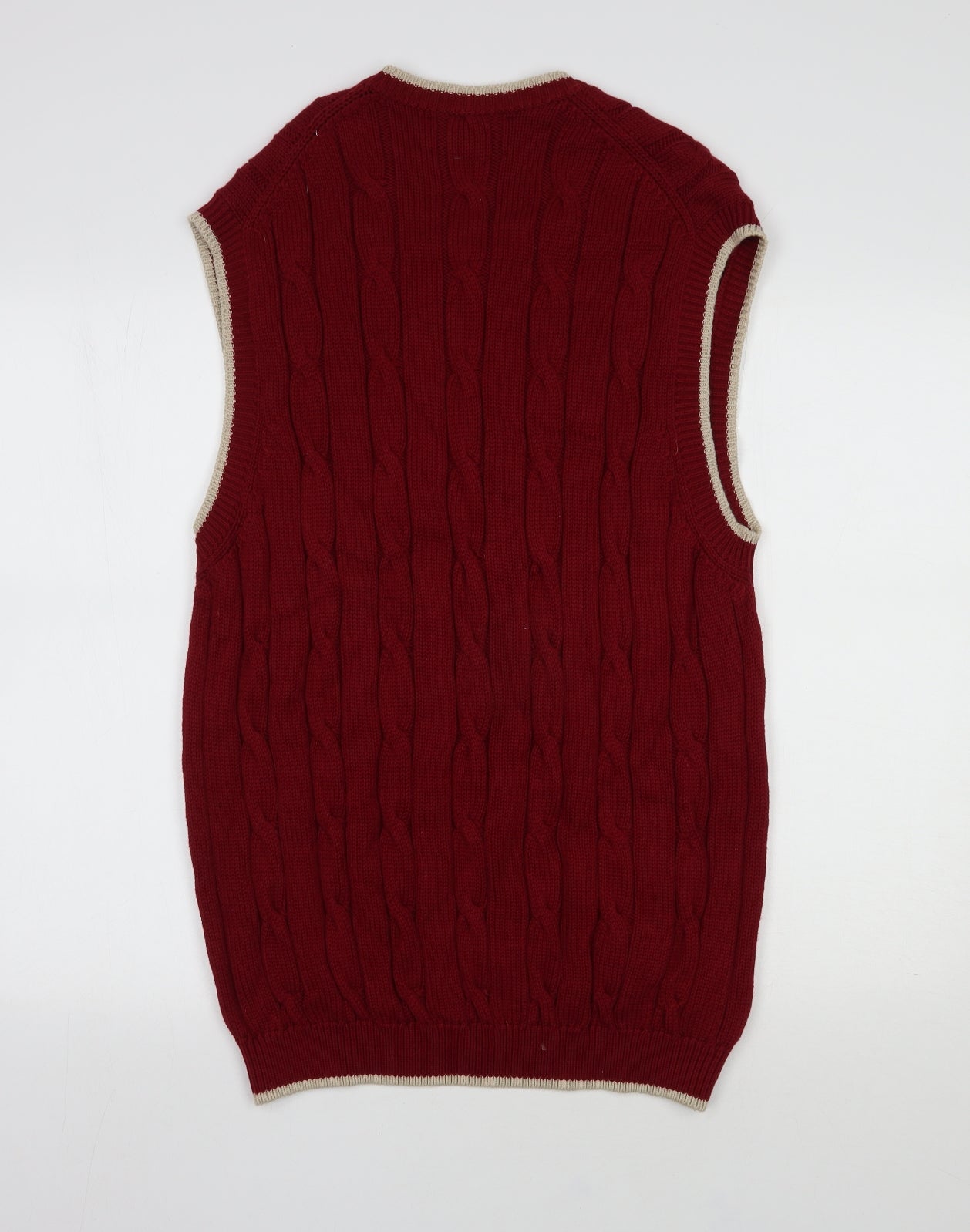 Peter Scott Mens Red  Cotton Vest Sweatshirt Size L