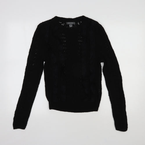 Primark Womens Black  Acrylic Pullover Sweatshirt Size XS  Pullover