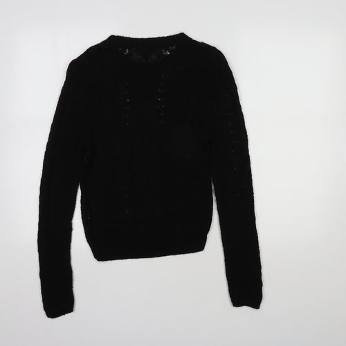 Primark Womens Black  Acrylic Pullover Sweatshirt Size XS  Pullover