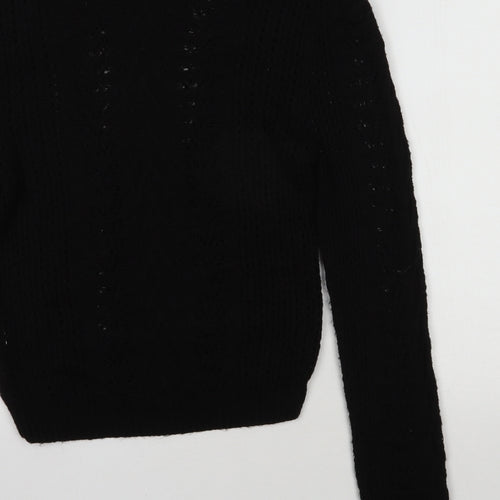 Primark Womens Black  Acrylic Pullover Sweatshirt Size XS  Pullover
