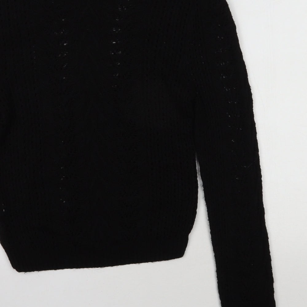 Primark Womens Black  Acrylic Pullover Sweatshirt Size XS  Pullover