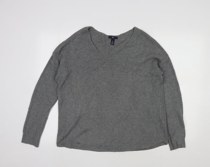 Gap Womens Grey Cotton Pullover Sweatshirt Size L Pullover