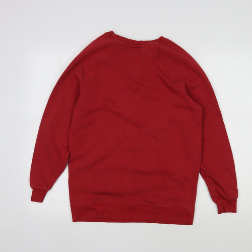 NEXT Mens Red  Cotton Pullover Sweatshirt Size XS