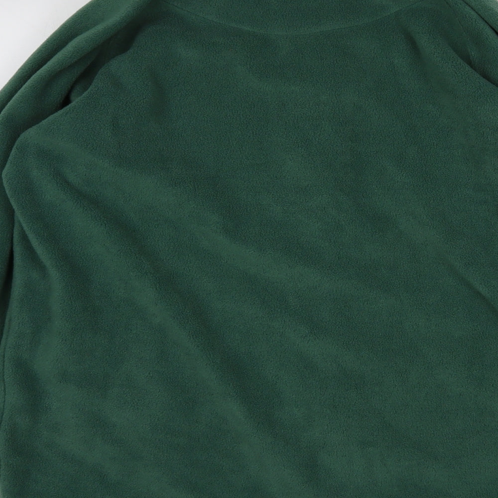 Cotton Traders Mens Green  Polyester Full Zip Sweatshirt Size L