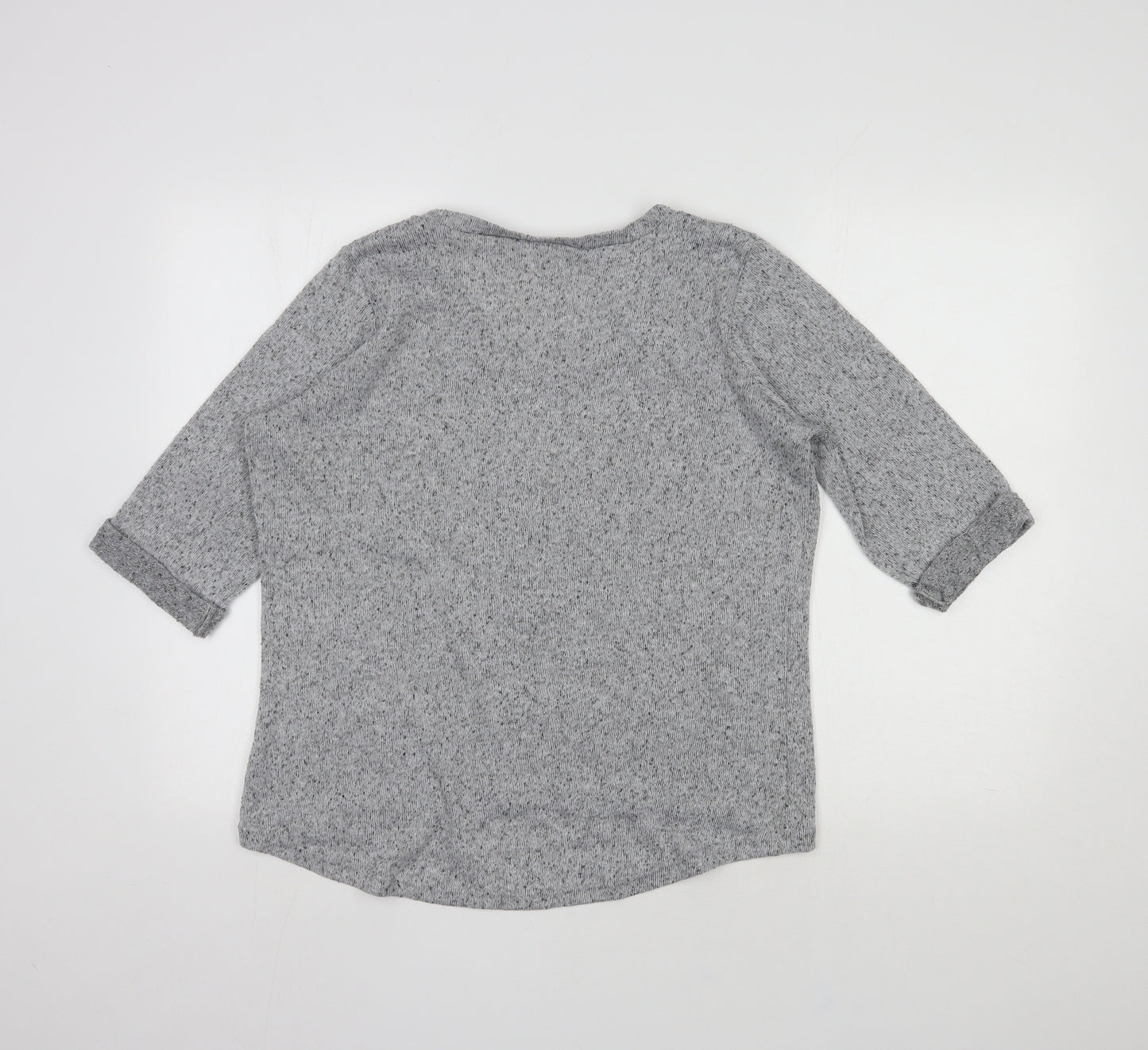 New Look Womens Grey  Cotton Pullover Sweatshirt Size 14  Pullover