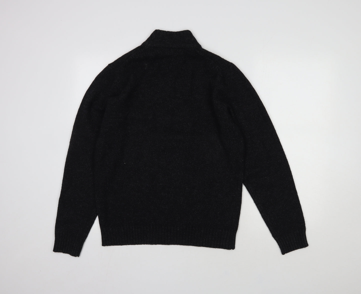 Viyella Mens Black  Polyethylene Pullover Sweatshirt Size S