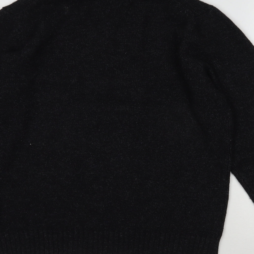Viyella Mens Black  Polyethylene Pullover Sweatshirt Size S