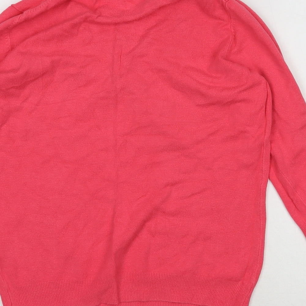 Marks and Spencer Womens Pink  Viscose Pullover Sweatshirt Size 10  Pullover