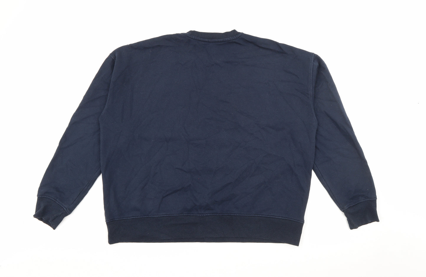 Primark Womens Blue  Cotton Pullover Sweatshirt Size 12