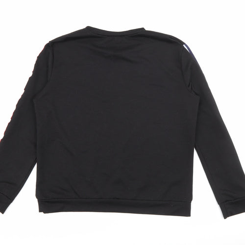 Preworn Womens Black  Polyester Pullover Sweatshirt Size L