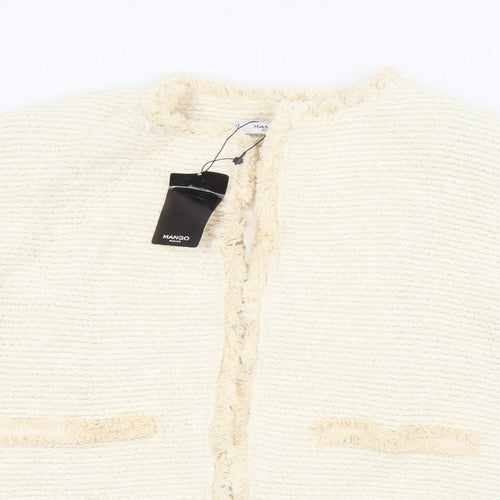 Mango Womens Ivory   Jacket  Size M