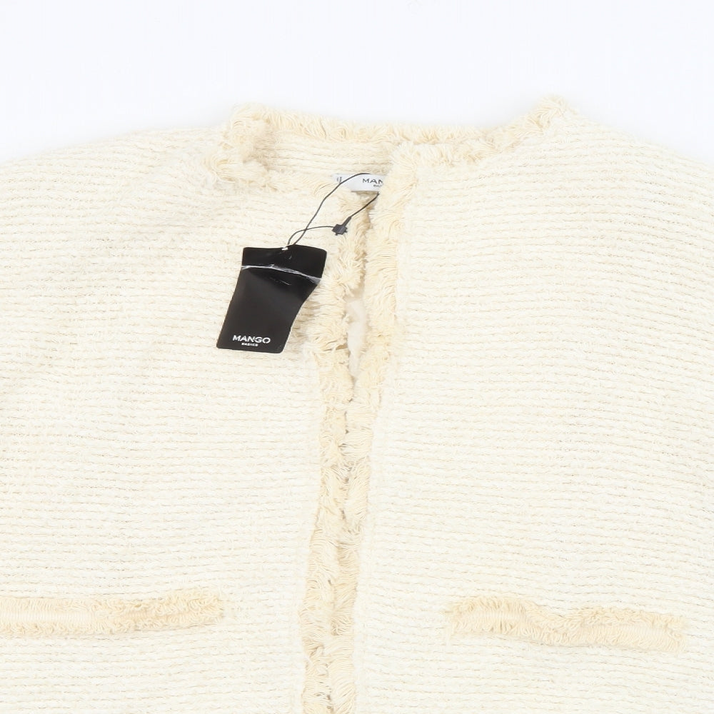Mango Womens Ivory   Jacket  Size M
