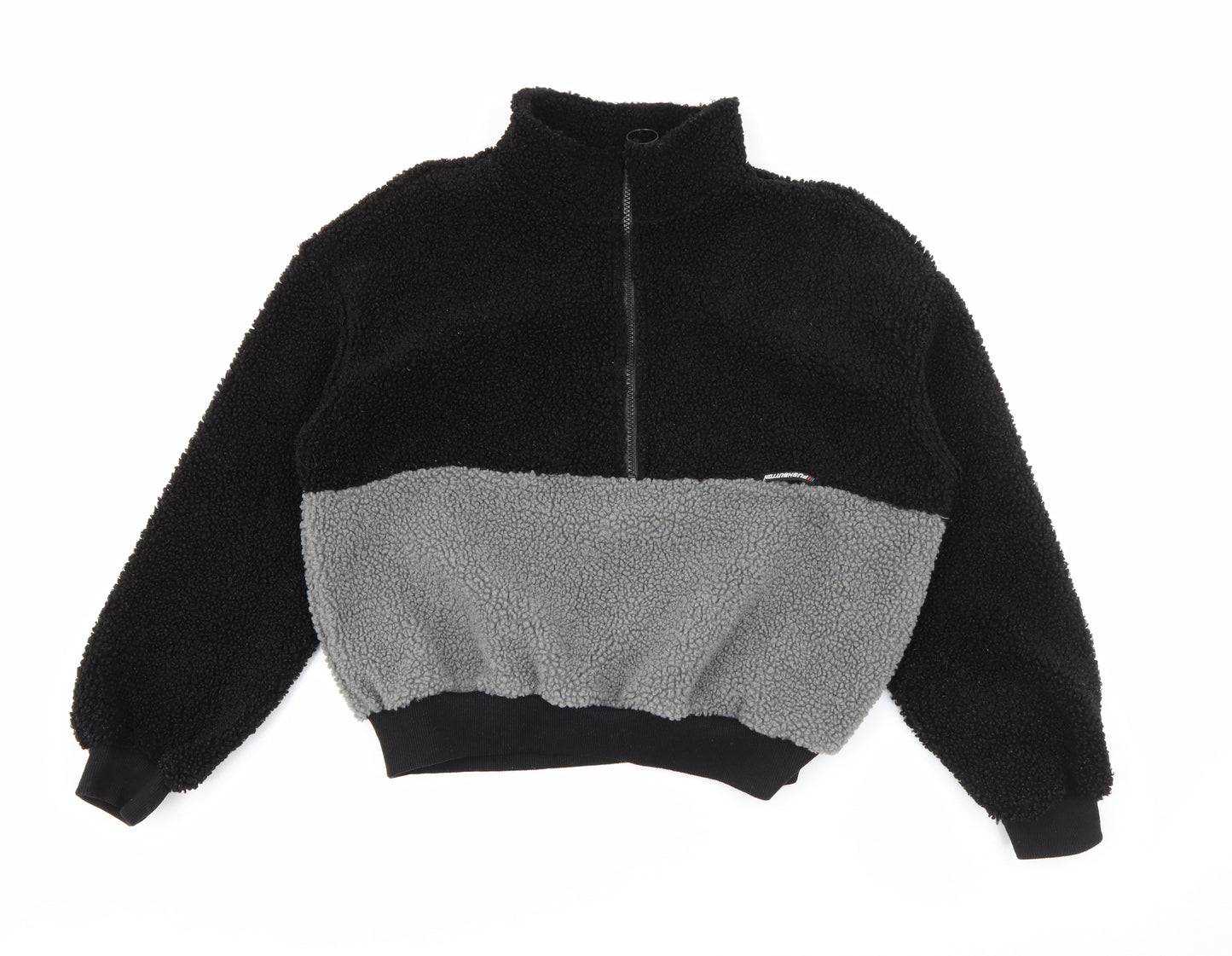SheIn Womens Black High Neck  Polyester Pullover Jumper Size XS