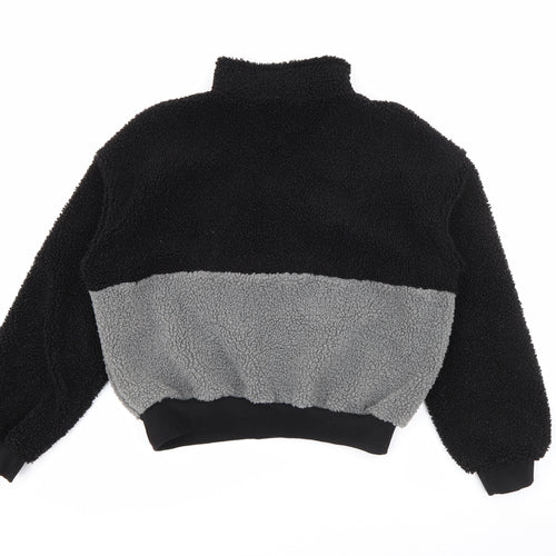SheIn Womens Black High Neck  Polyester Pullover Jumper Size XS