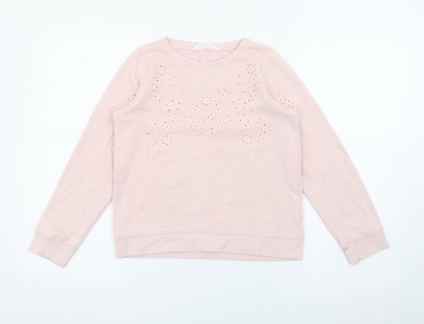 Primark Girls Pink  Cotton Pullover Sweatshirt Size 9-10 Years