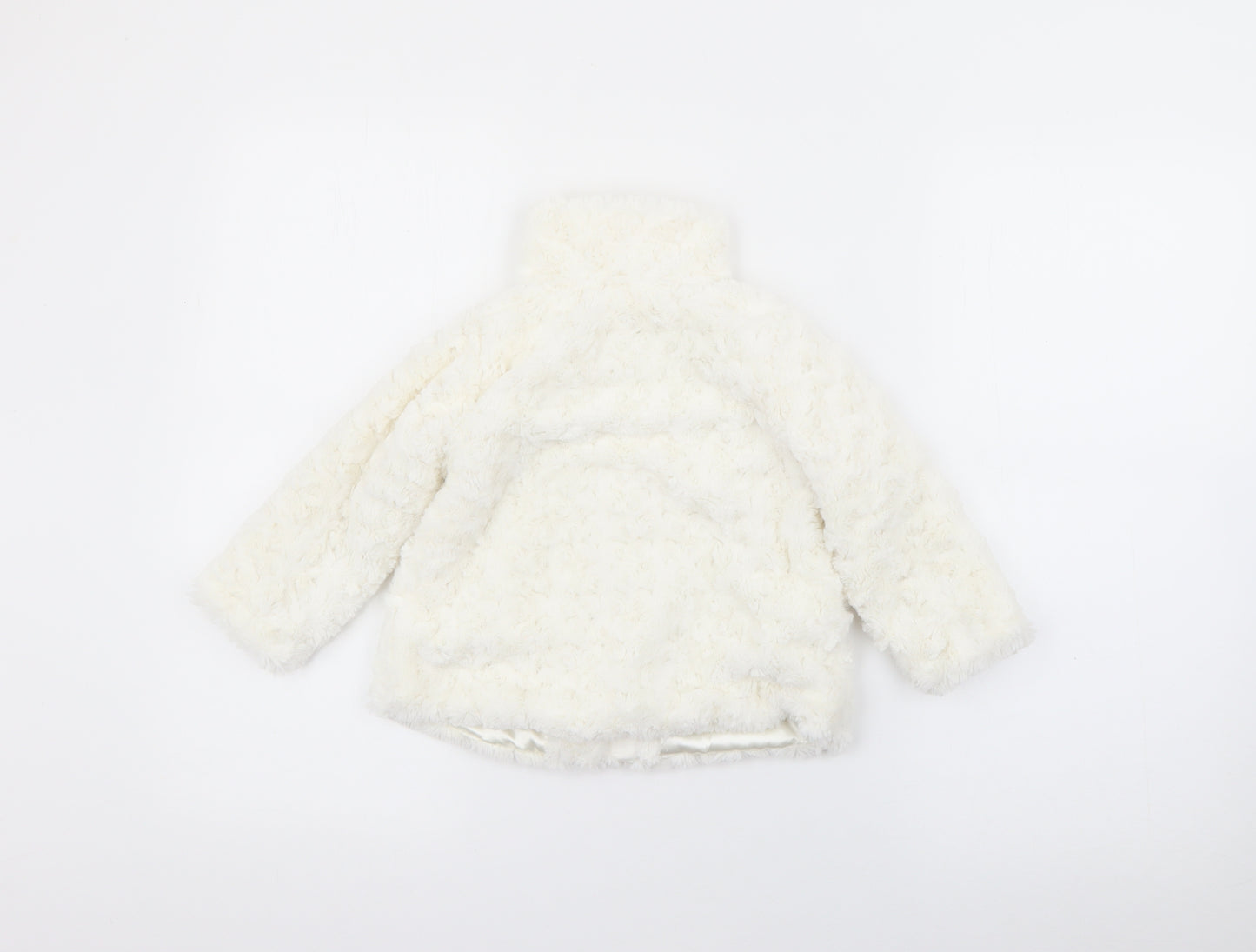 Young Dimension Girls White   Jacket  Size 18-24 Months   Snap