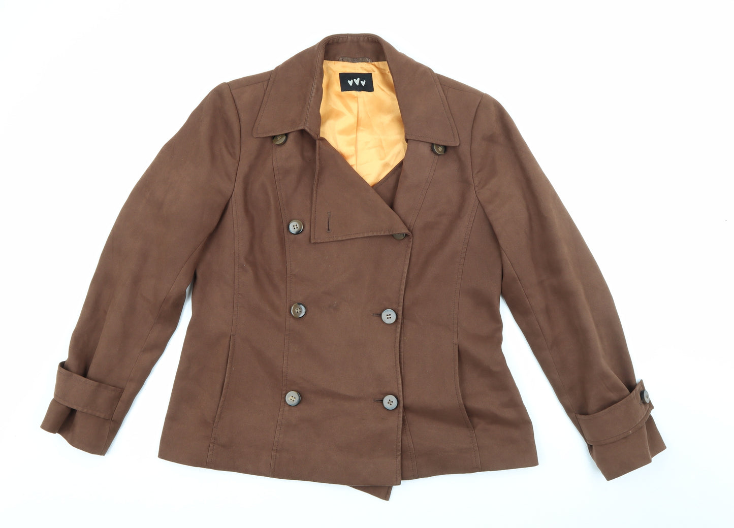 Marks and Spencer Womens Brown   Jacket  Size 16  Button