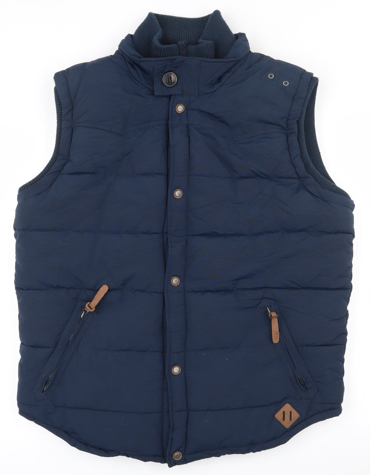 NEXT Mens Blue   Gilet Coat Size L  Zip