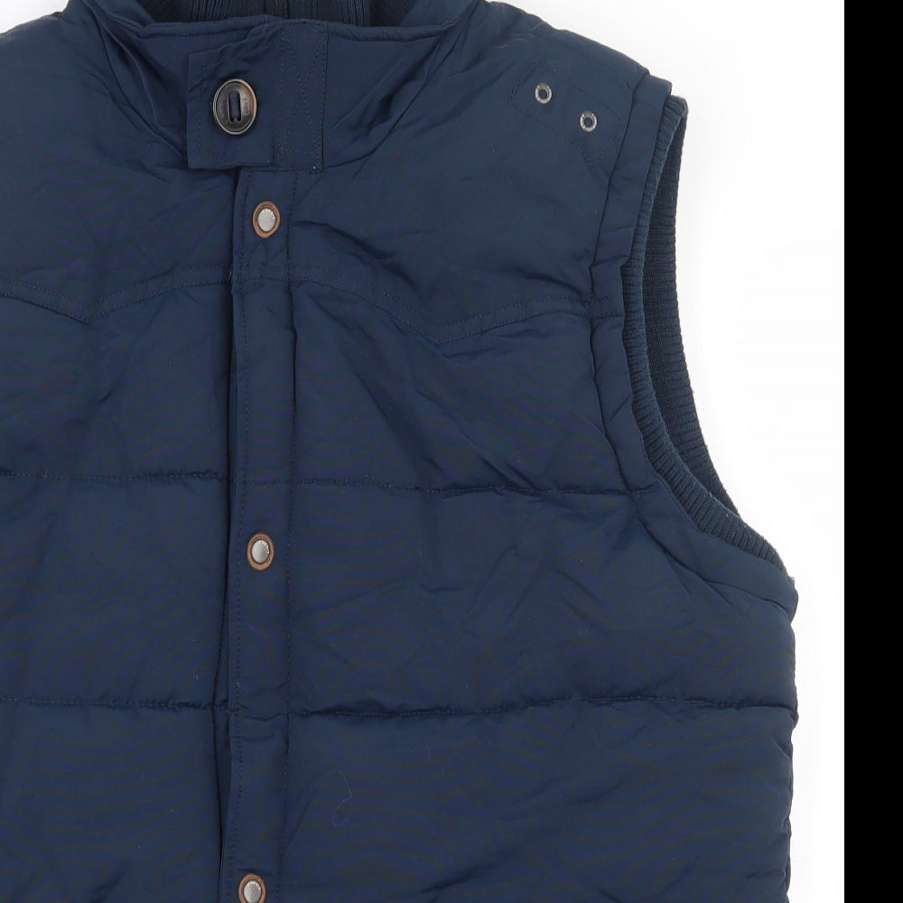 NEXT Mens Blue   Gilet Coat Size L  Zip