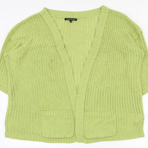 Jeffrey and Paula Womens Green V-Neck  Acrylic Cardigan Jumper Size 16
