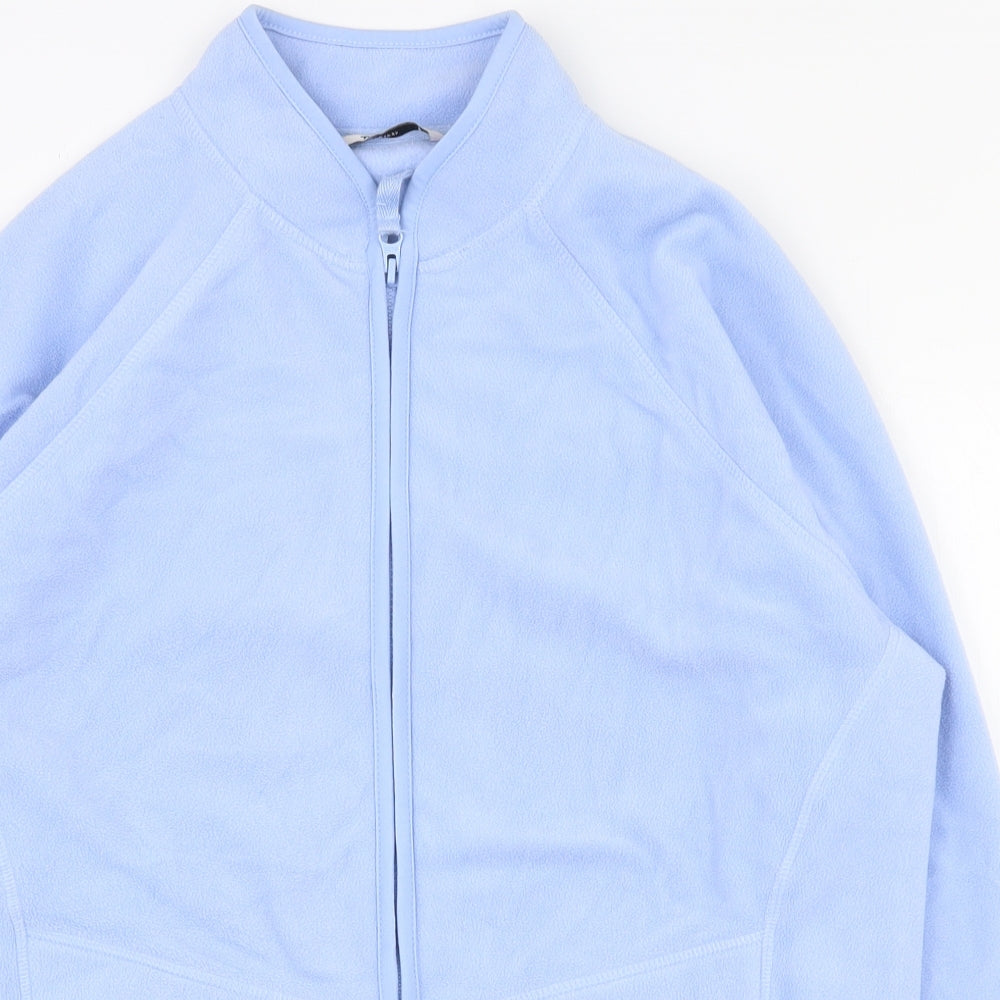 TU Womens Blue  Polyester Full Zip Sweatshirt Size 16  Zip