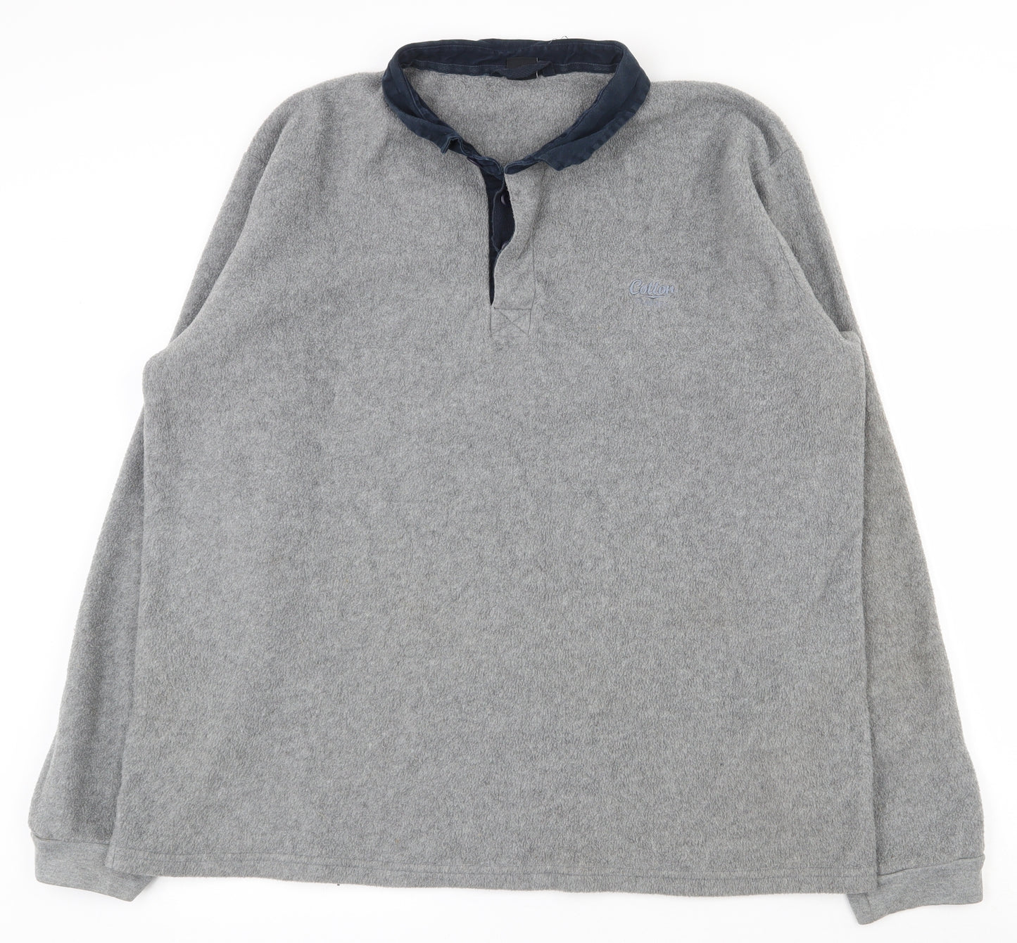 Cotton Traders Mens Grey  Polyester Pullover Sweatshirt Size 3XL