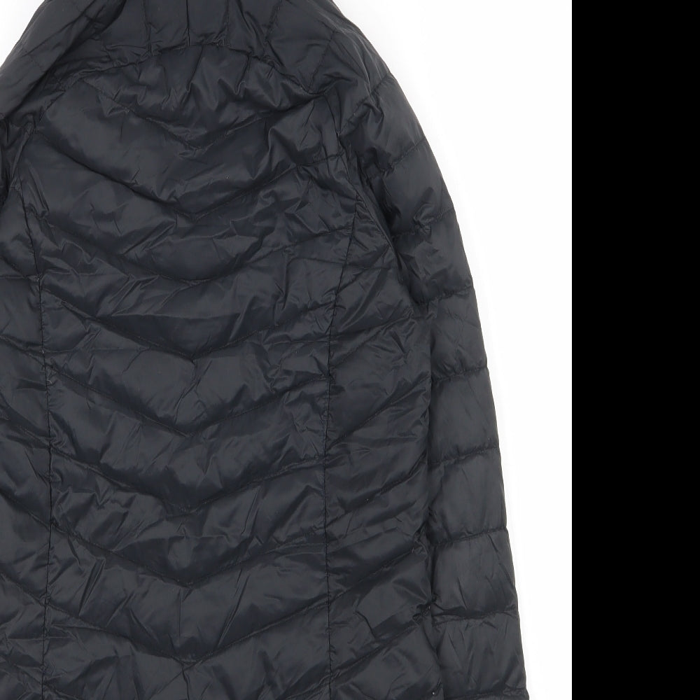 Zakti Womens Black   Puffer Jacket Coat Size 6  Zip