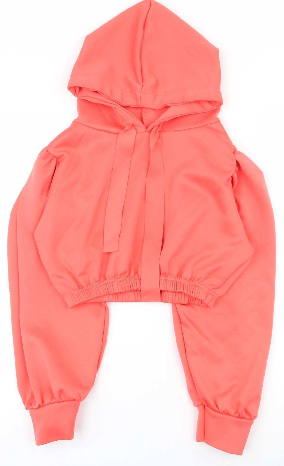 Prague Womens Pink  Polyester Pullover Hoodie Size S  Pullover - Cropped