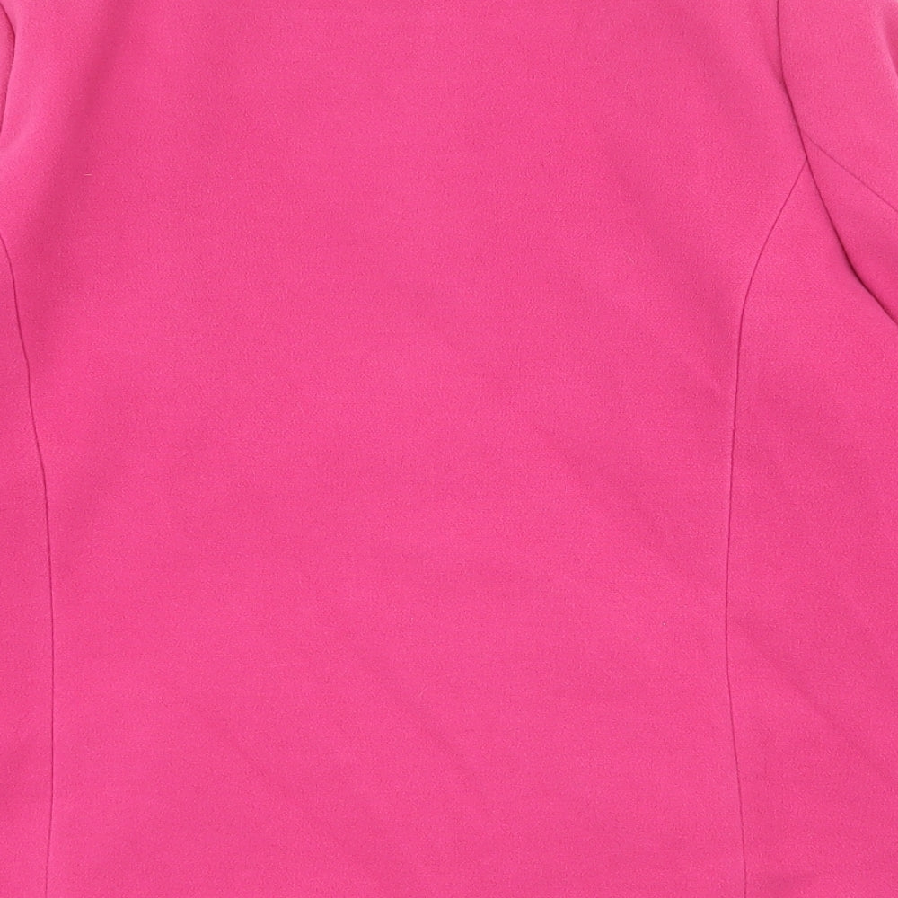 Bonmarché Womens Pink   Pea Coat Coat Size 16  Button