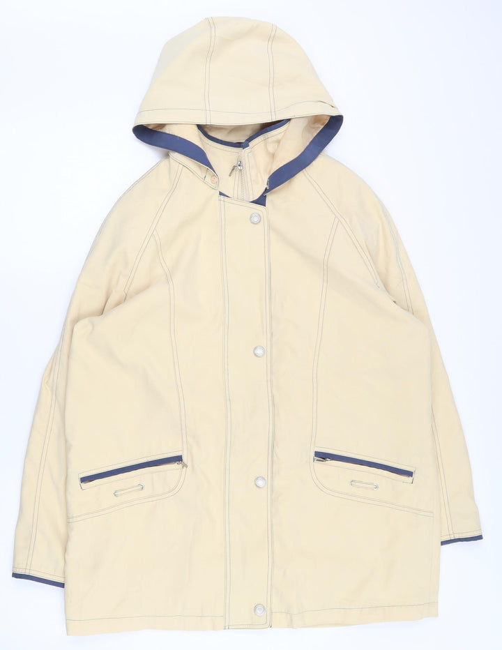 Berkertex Womens Yellow   Jacket Coat Size 14  Zip