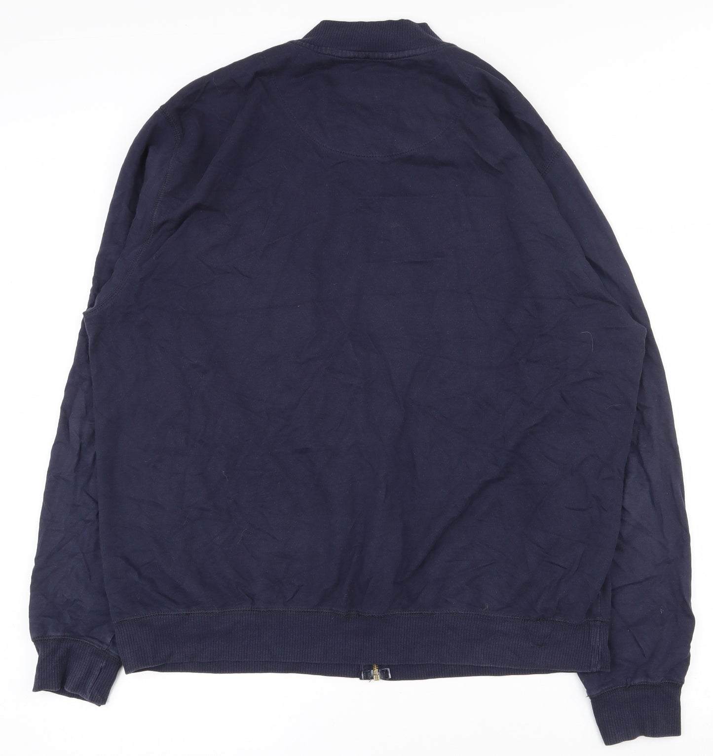 Jacamo Mens Blue  Cotton Full Zip Sweatshirt Size XL