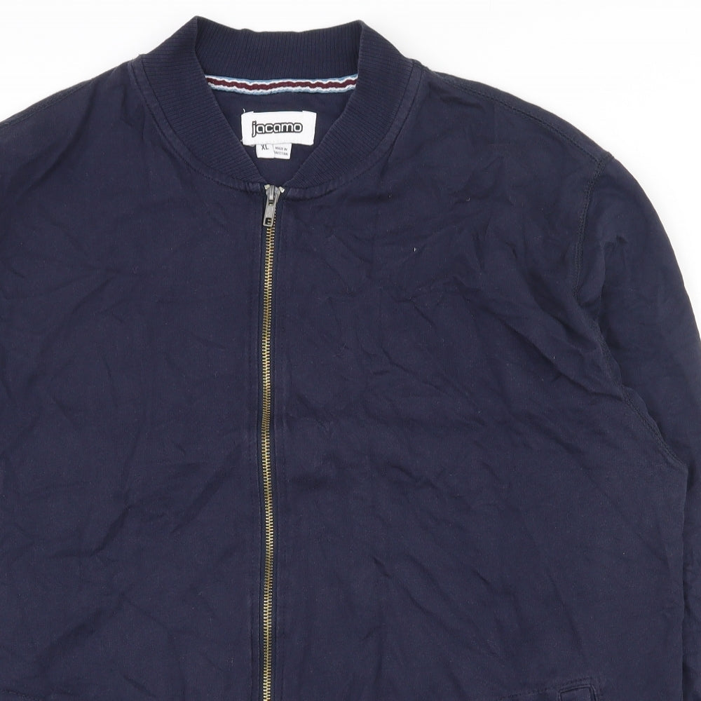 Jacamo Mens Blue  Cotton Full Zip Sweatshirt Size XL