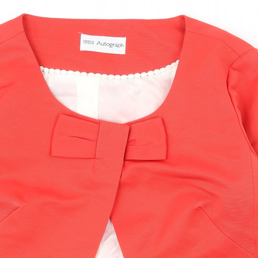 Marks and Spencer Womens Pink   Jacket  Size 14  Snap