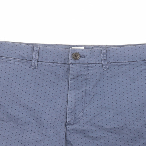 Gap Mens Blue Polka Dot Cotton Chino Shorts Size S L7 in Regular Zip