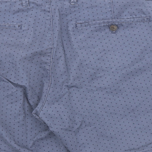 Gap Mens Blue Polka Dot Cotton Chino Shorts Size S L7 in Regular Zip