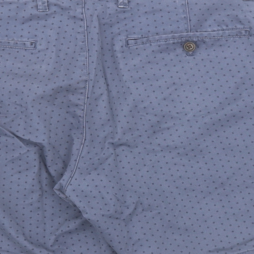 Gap Mens Blue Polka Dot Cotton Chino Shorts Size S L7 in Regular Zip