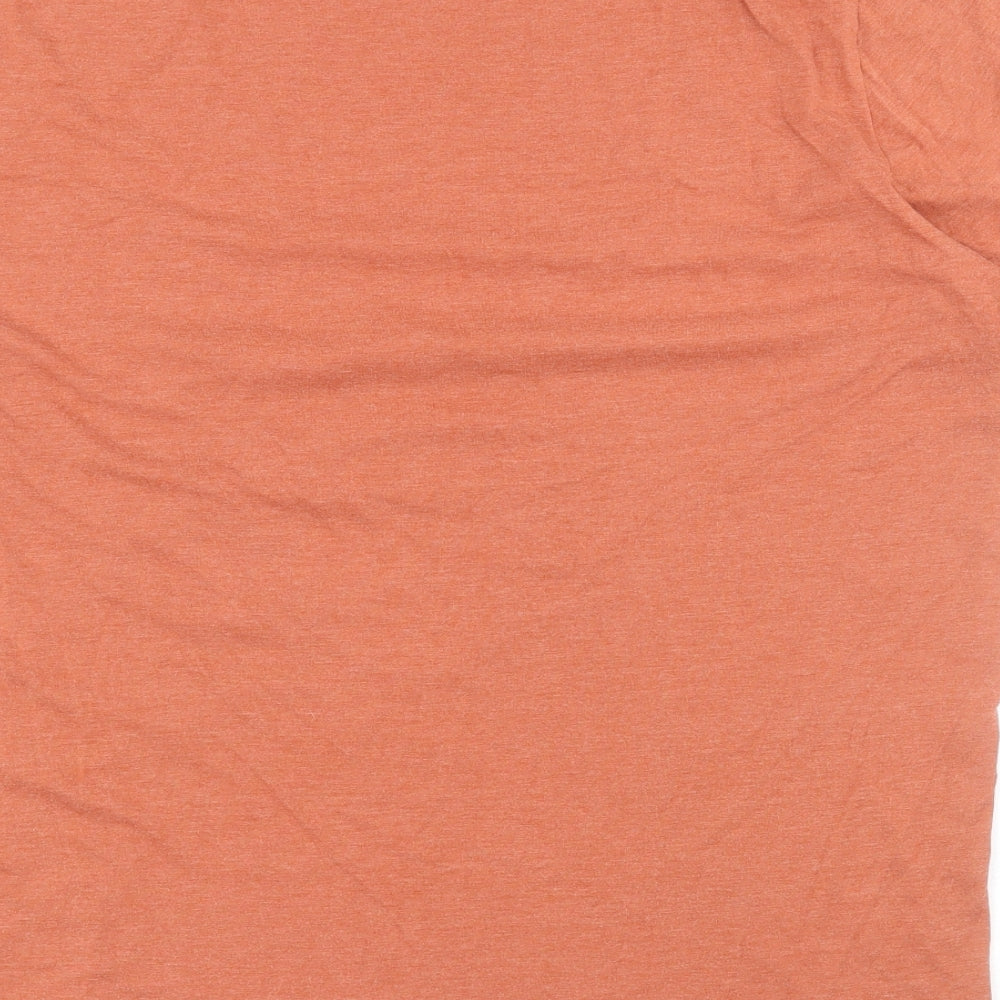 Matalan Mens Orange  Cotton  T-Shirt Size 2XL Crew Neck