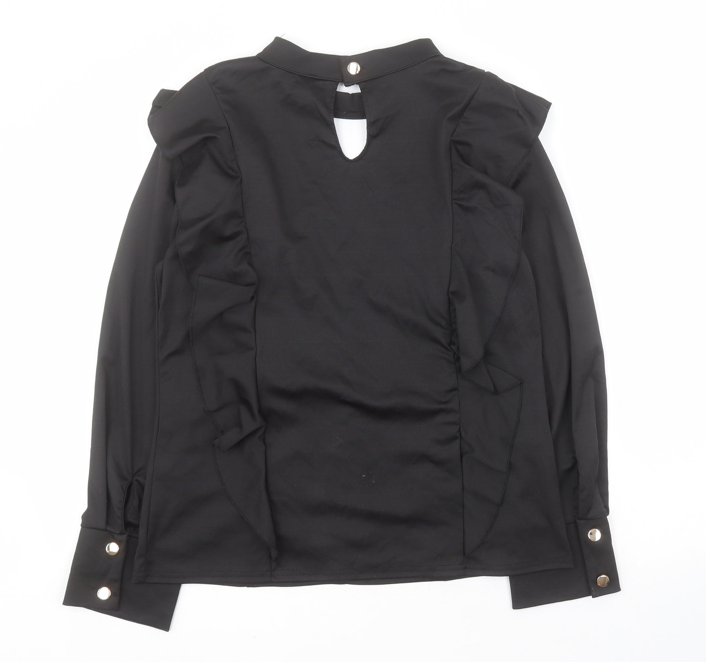 SheIn Womens Black  Cotton Basic Blouse Size XL Halter