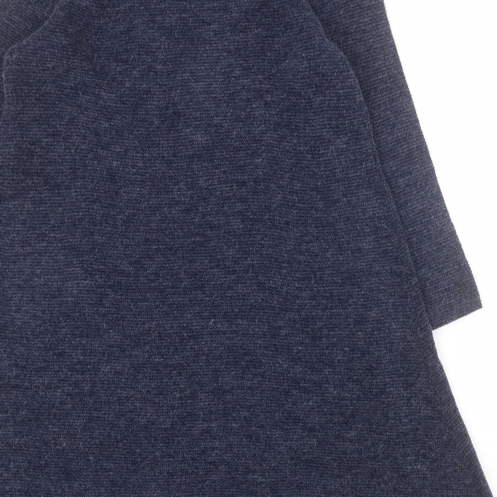 Soft B Womens Blue  Acrylic Jumper Dress  Size L  Round Neck Pullover