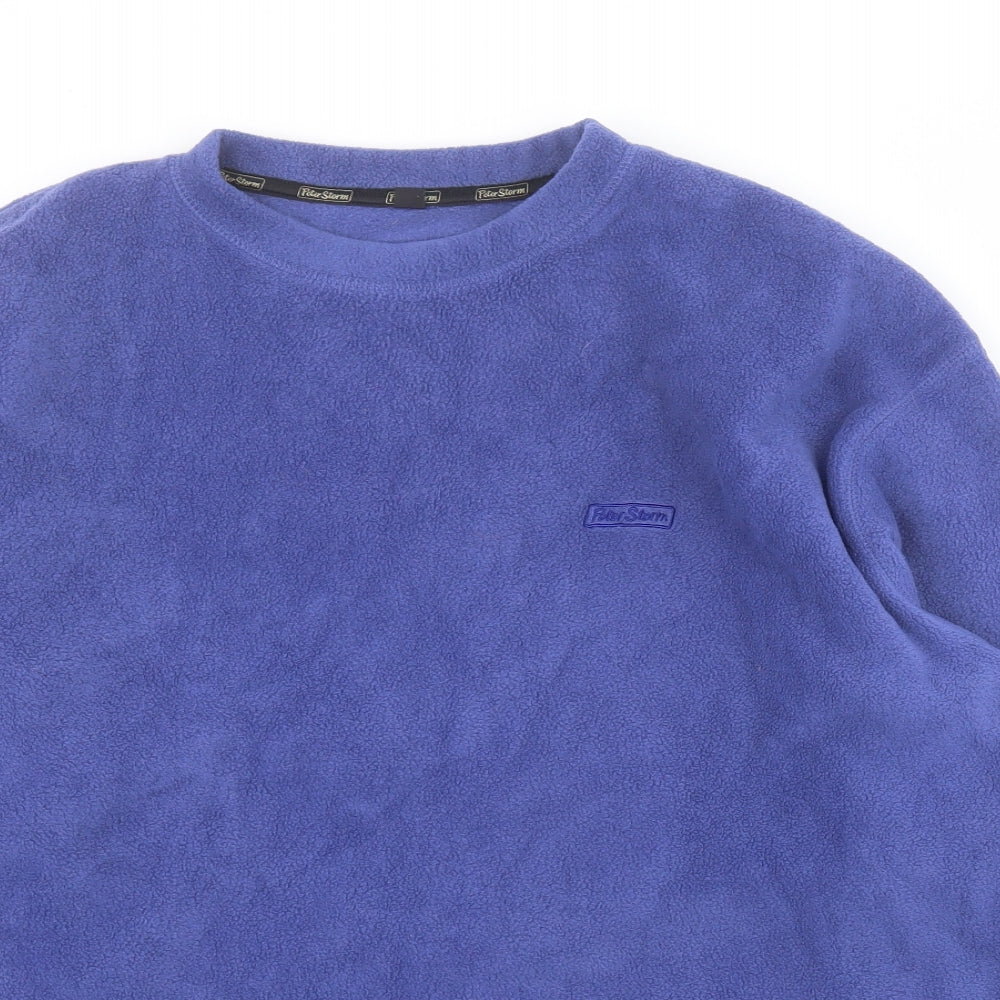 Peter Storm Mens Blue  Polyester Pullover Sweatshirt Size L