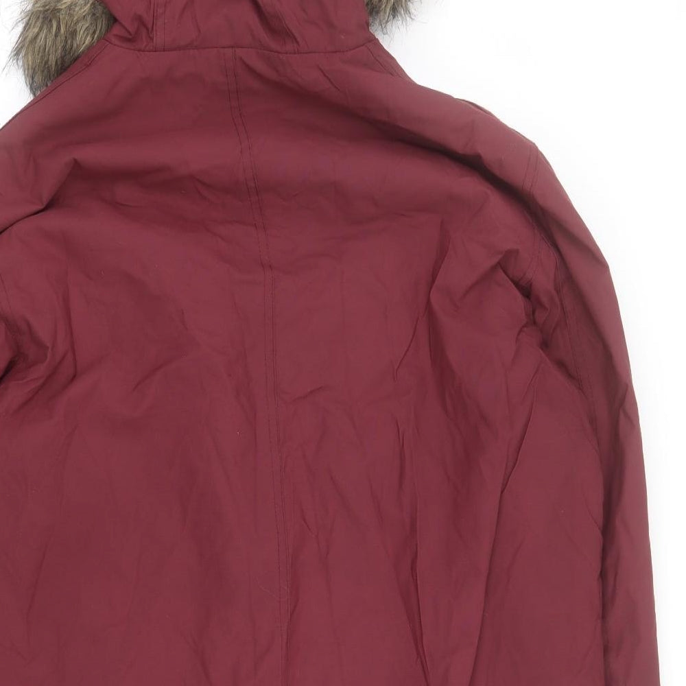 Brave Soul Mens Red   Parka Coat Size L  Zip